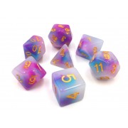 (blue+purple) Jade dice set